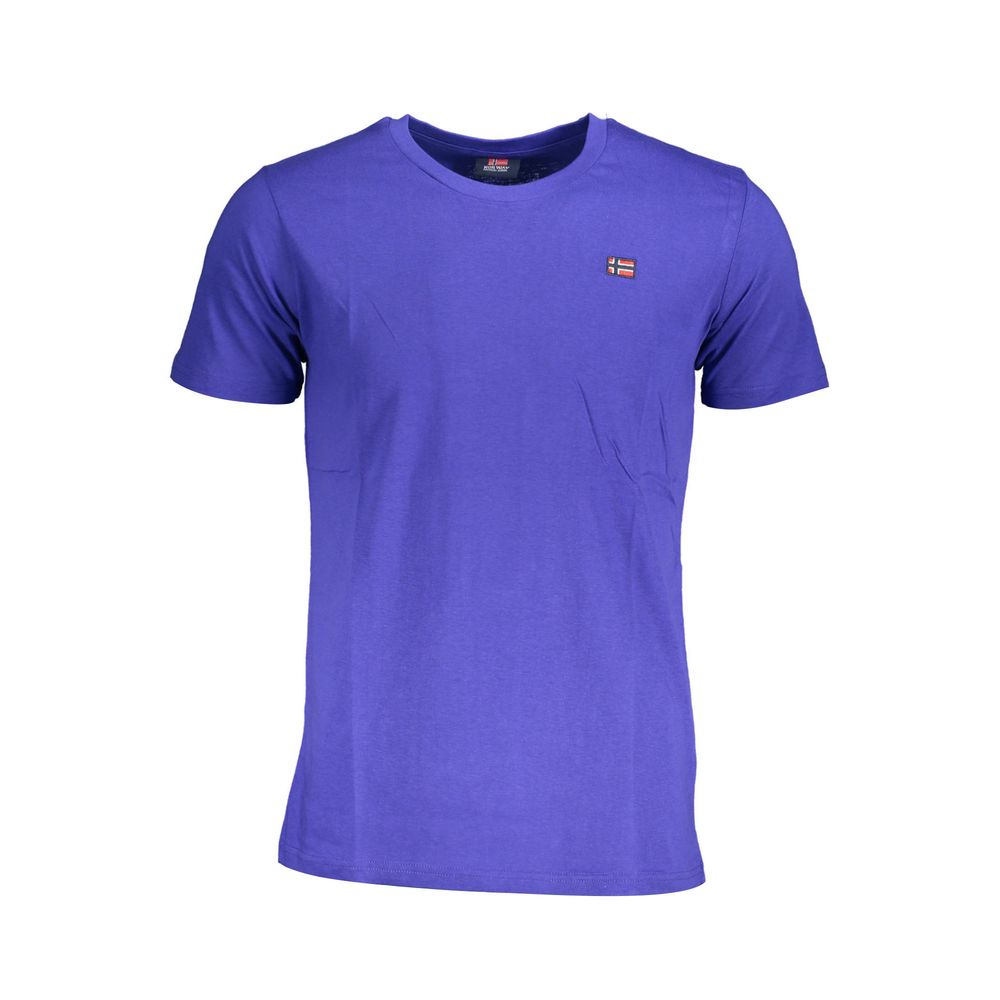 Norway 1963 Blue Cotton Men's T-Shirt - Luxe Nova