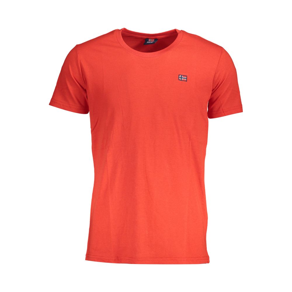 Norway 1963 Rosso Cotton Men T-Shirt - Luxe Nova