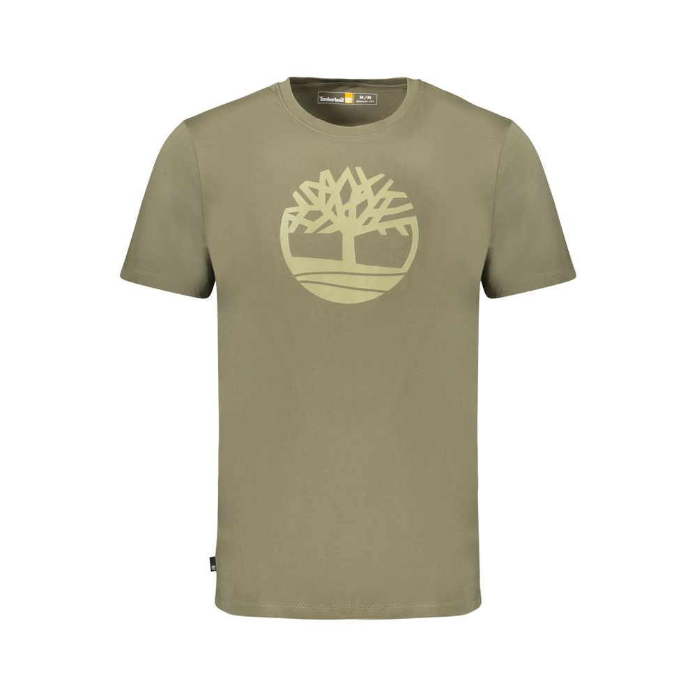 Timberland Verde Cotton Men T-Shirt - Luxe Nova