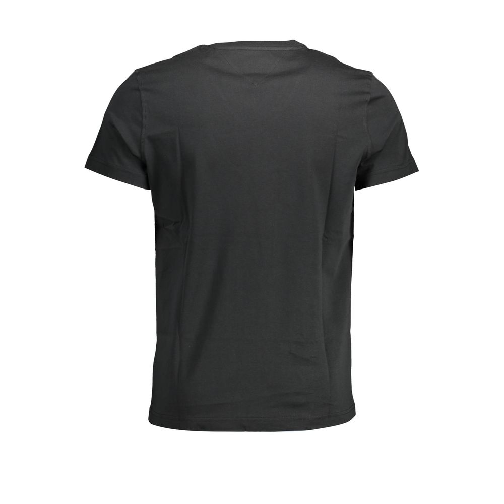 Tommy Hilfiger Black Organic Cotton Men T-Shirt - Luxe Nova