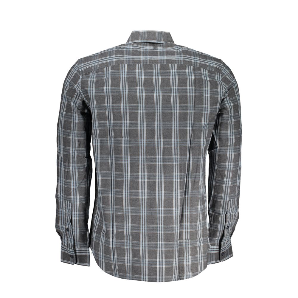 North Sails Grigio Cotton Men Shirt - Luxe Nova