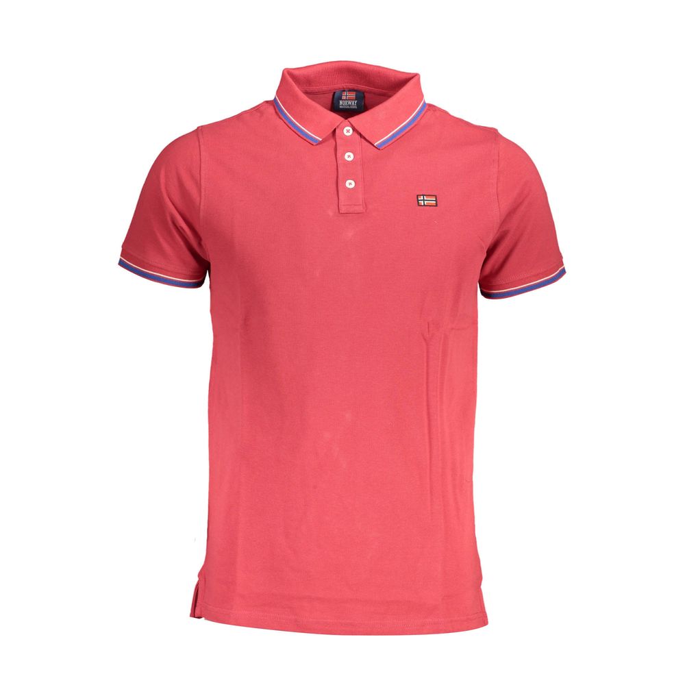 Norway 1963 Red Cotton Men Polo - Luxe Nova