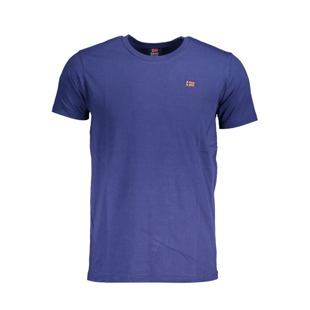 Norway 1963 Blu Cotton Men T-Shirt - Luxe Nova