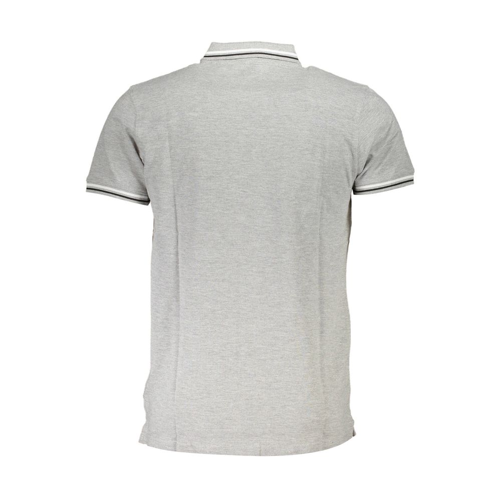 Cavalli Class Grigio Cotton Men Polo - Luxe Nova