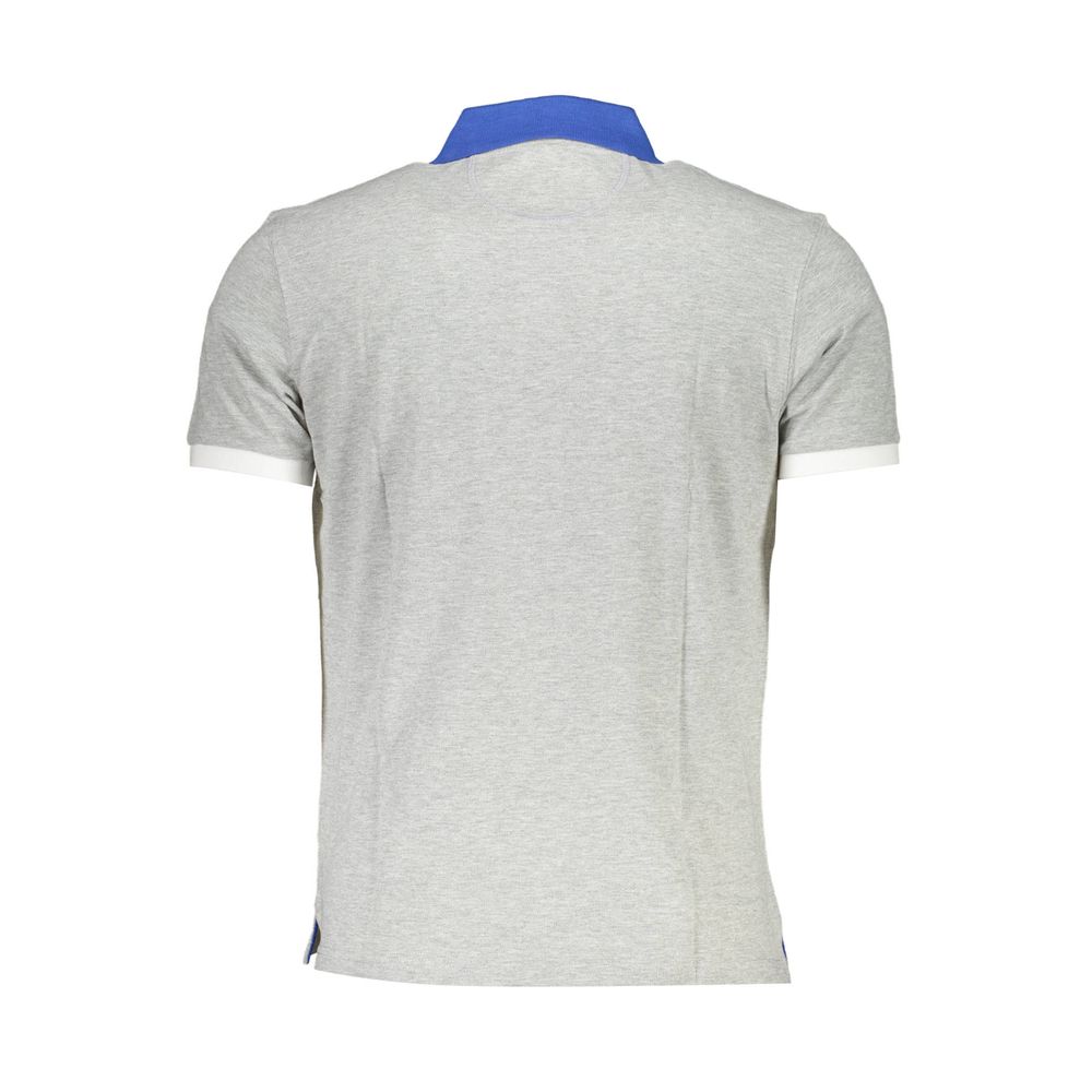 La Martina Grigio Cotton Men Polo - Luxe Nova