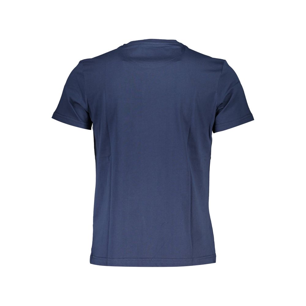 La Martina Blue Cotton Men T-Shirt - Luxe Nova