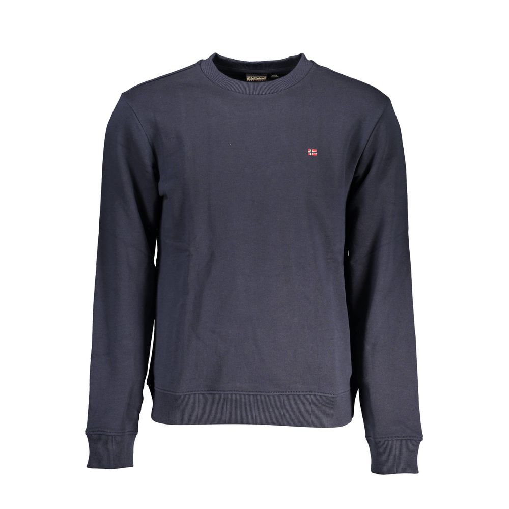 Napapijri Blu Cotton Men Sweatshirt - Luxe Nova