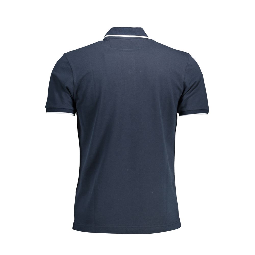 La Martina Blue Cotton Men Polo Shirt - Luxe Nova