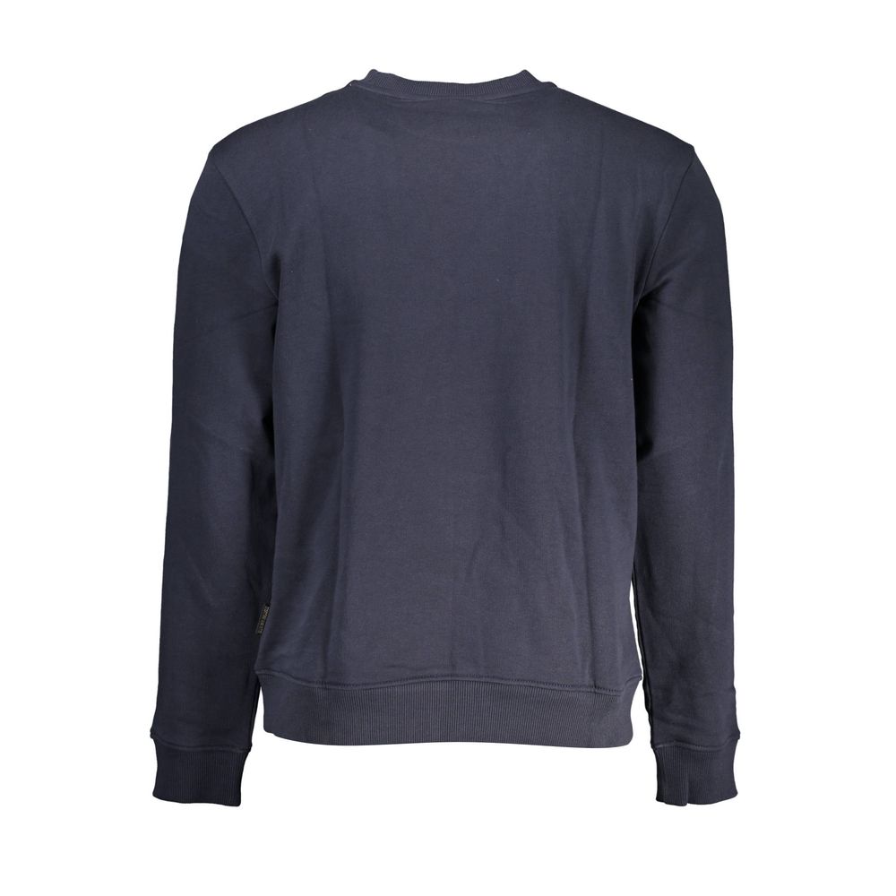 Napapijri Blu Cotton Men Sweatshirt - Luxe Nova