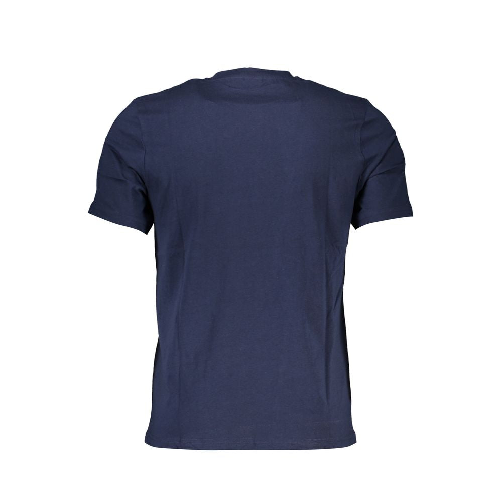 North Sails Blue Cotton Men T-Shirt - Luxe Nova