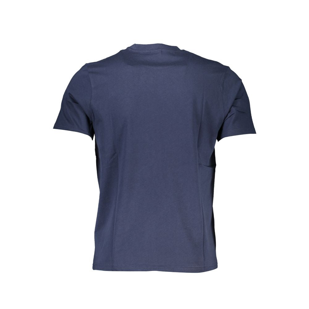 North Sails Blue Cotton Men T-Shirt - Luxe Nova