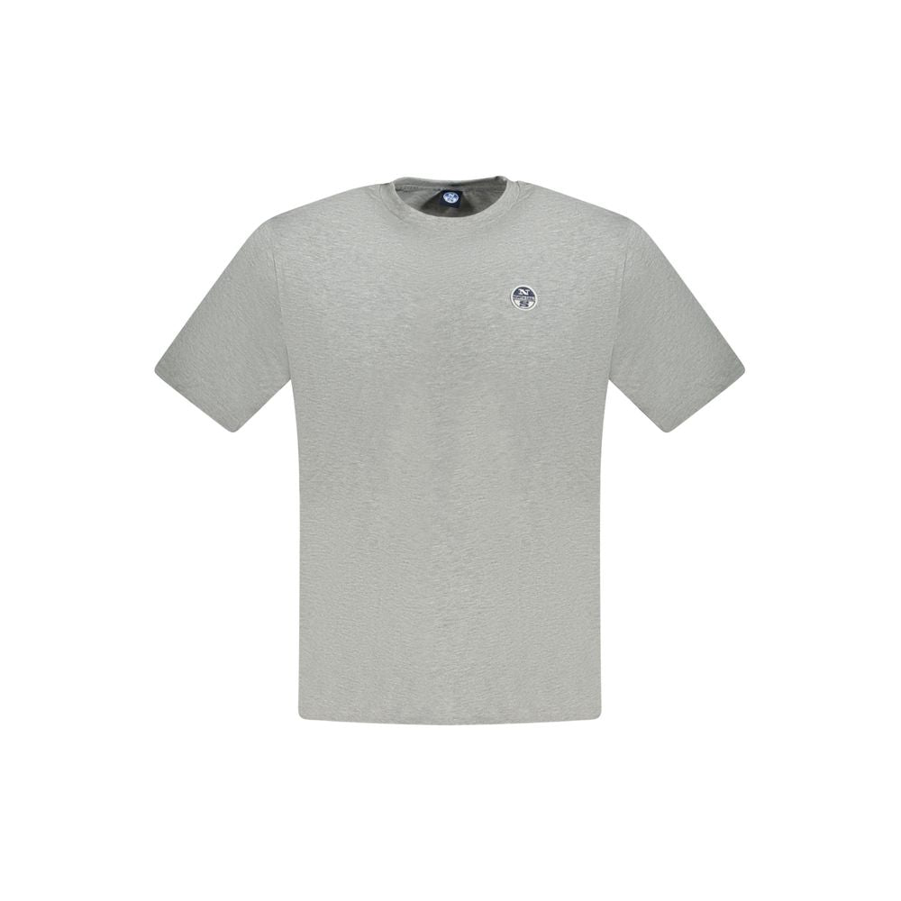 North Sails Grigio Cotton Men T-Shirt - Luxe Nova