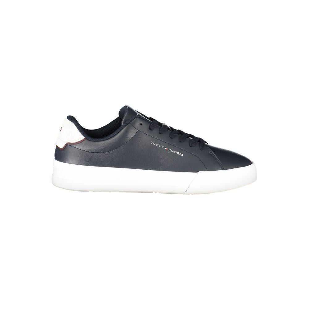 Tommy Hilfiger Blue Leather Men Sneaker - Luxe Nova