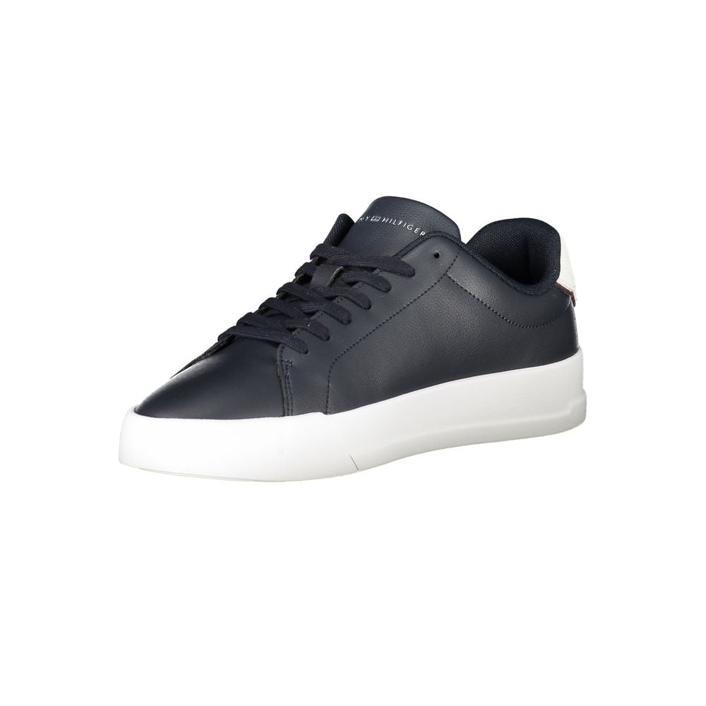 Tommy Hilfiger Blue Leather Men Sneaker - Luxe Nova