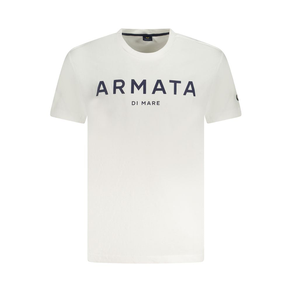 Armata Di Mare Bianco Cotton Men T-Shirt - Luxe Nova
