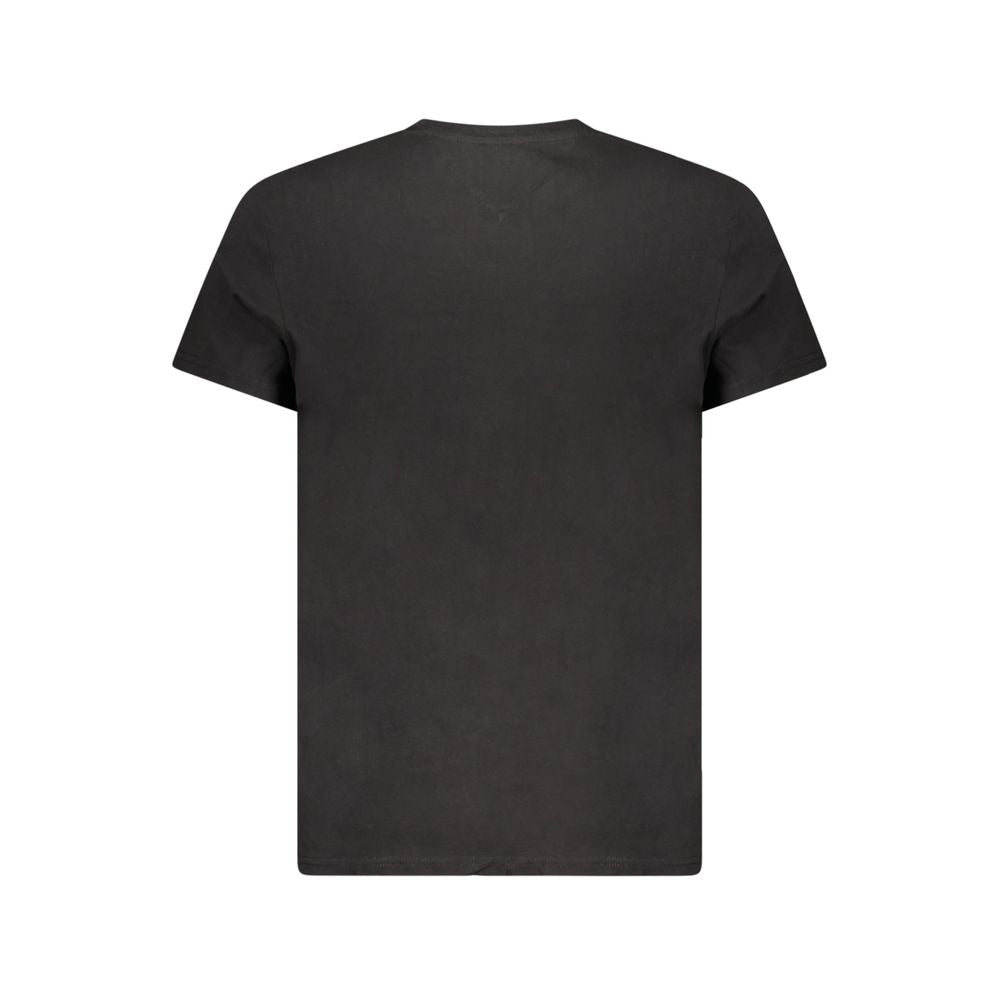 Tommy Hilfiger Black Cotton Men's T-Shirt - Luxe Nova