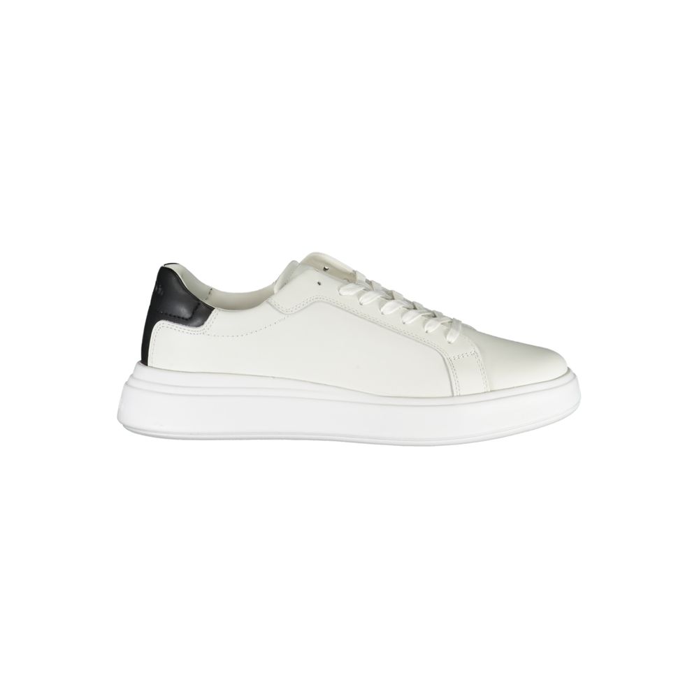 Calvin Klein Sleek White Sneakers with Contrast Accents - Luxe Nova