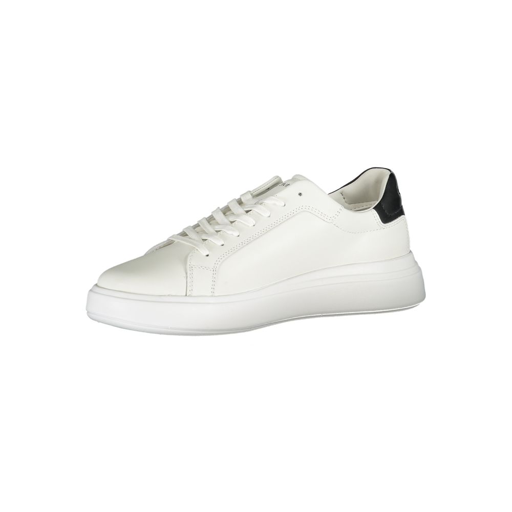Calvin Klein Sleek White Sneakers with Contrast Accents - Luxe Nova