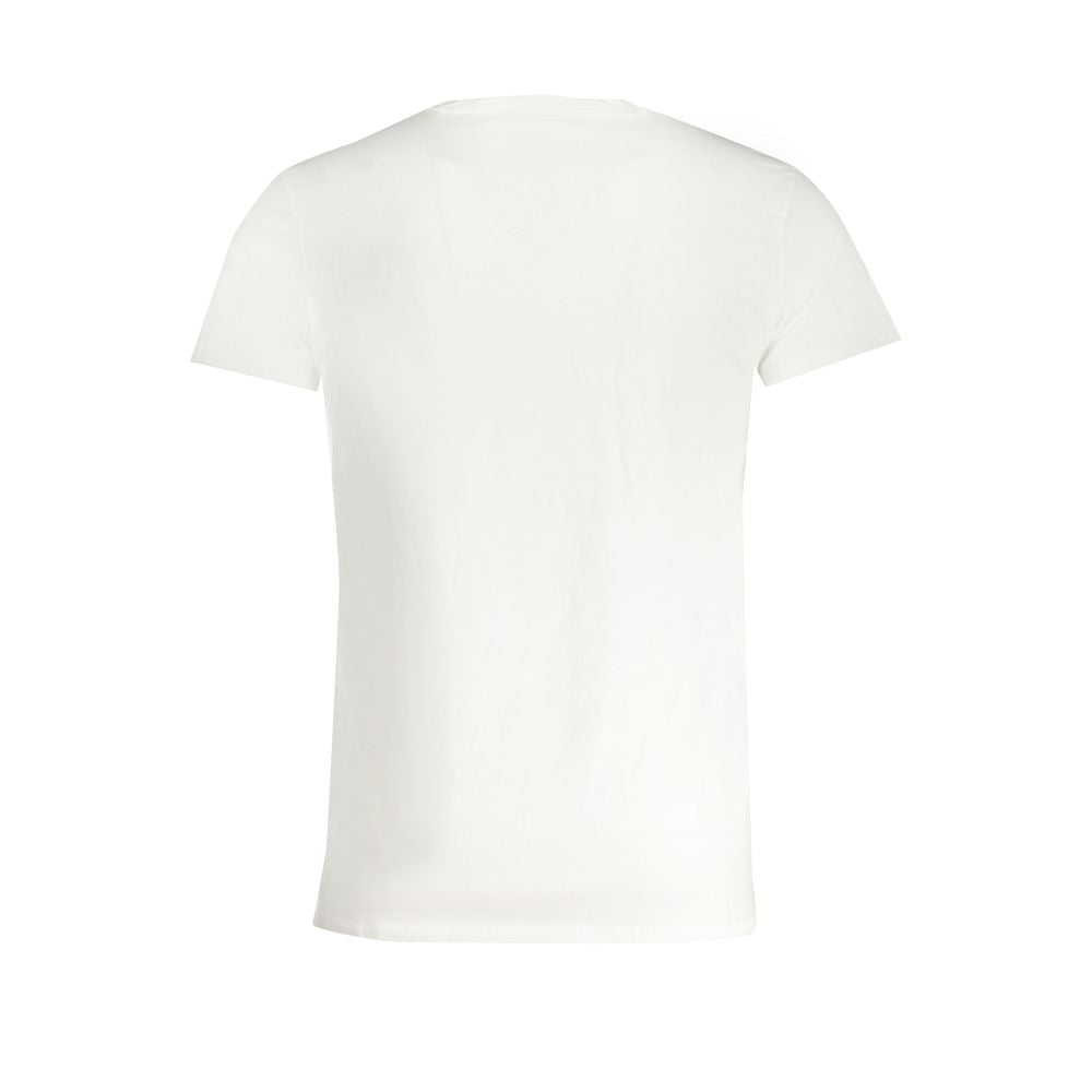 Trussardi White Cotton Men's T-Shirt - Luxe Nova