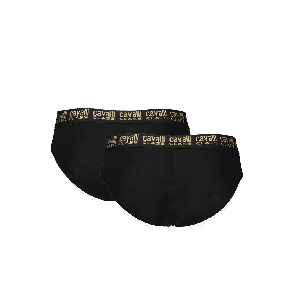 Cavalli Class Black Cotton Men Underwear - Luxe Nova