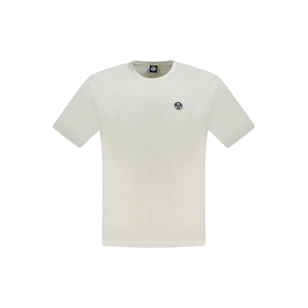North Sails Bianco Cotton Men T-Shirt - Luxe Nova
