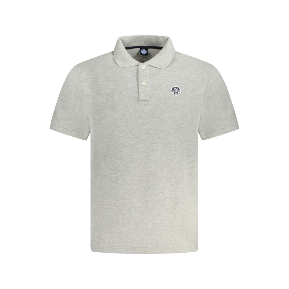 North Sails Grigio Cotton Men Polo - Luxe Nova