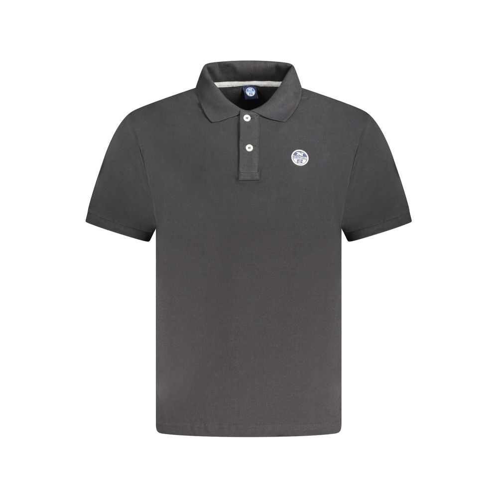 North Sails Black Cotton Mens Polo Shirt - Luxe Nova