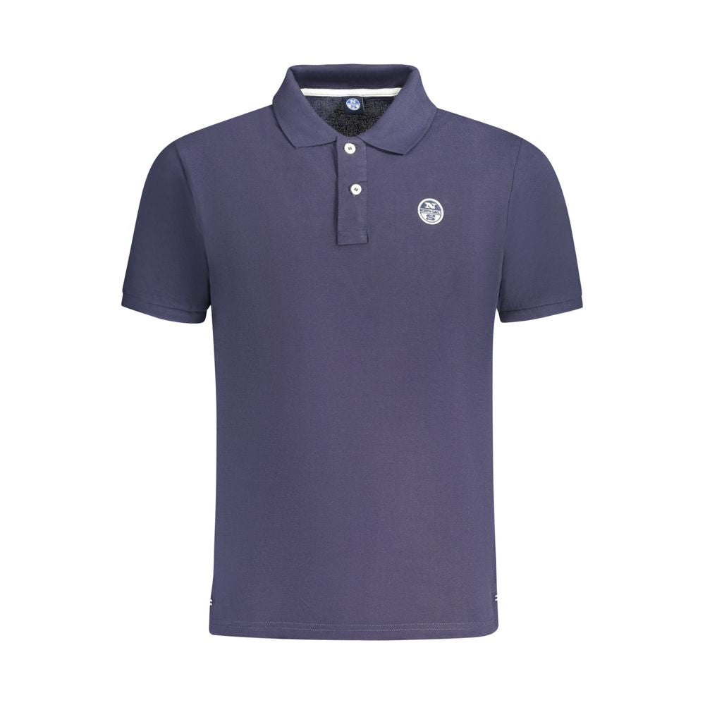 North Sails Blue Cotton Men Polo - Luxe Nova