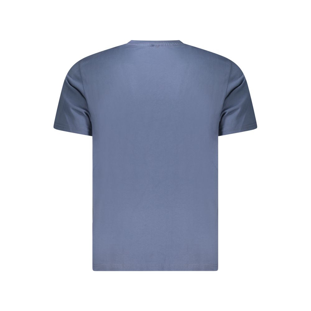 North Sails Blue Cotton Men T-Shirt - Luxe Nova