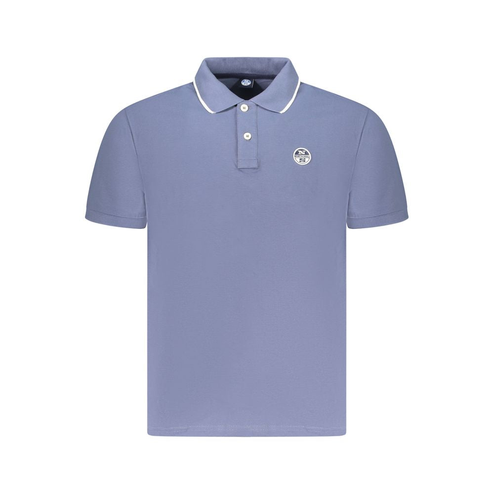 North Sails Blu Cotton Men Polo - Luxe Nova