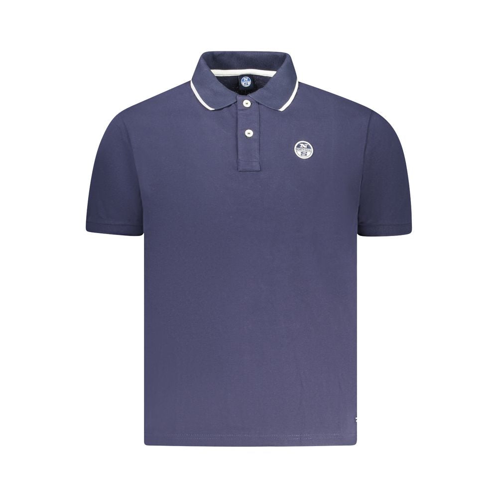 North Sails Blue Cotton Men Polo - Luxe Nova
