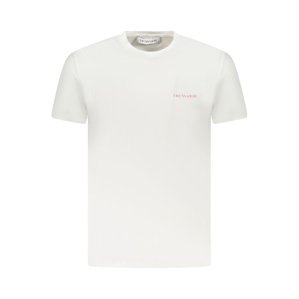 Trussardi White Cotton Men's T-Shirt - Luxe Nova