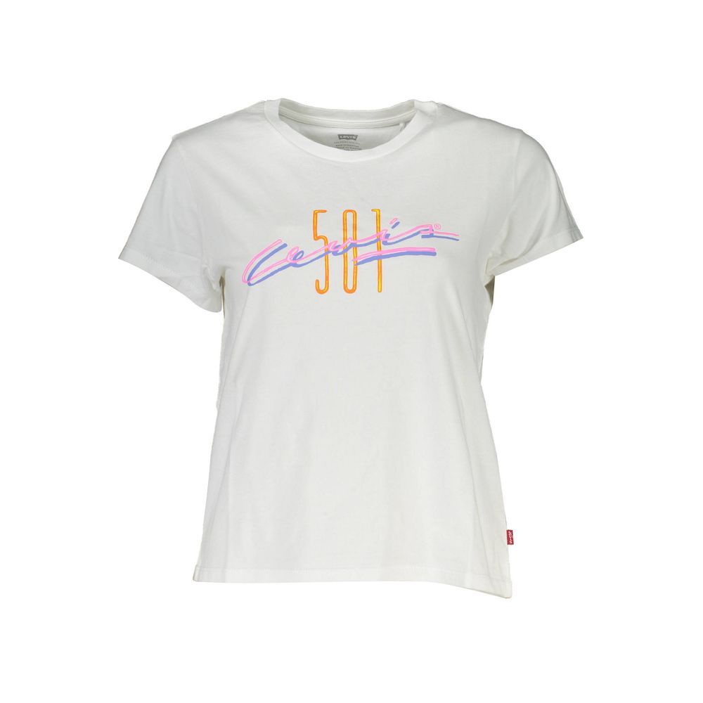 Levi's White Cotton Women's T-Shirt - Luxe Nova