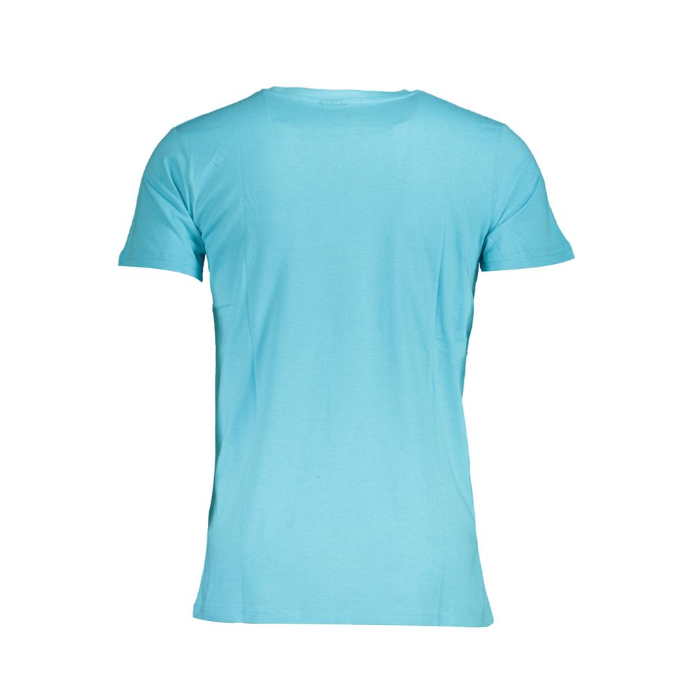 Norway 1963 Azzurro Cotton Men T-Shirt - Luxe Nova