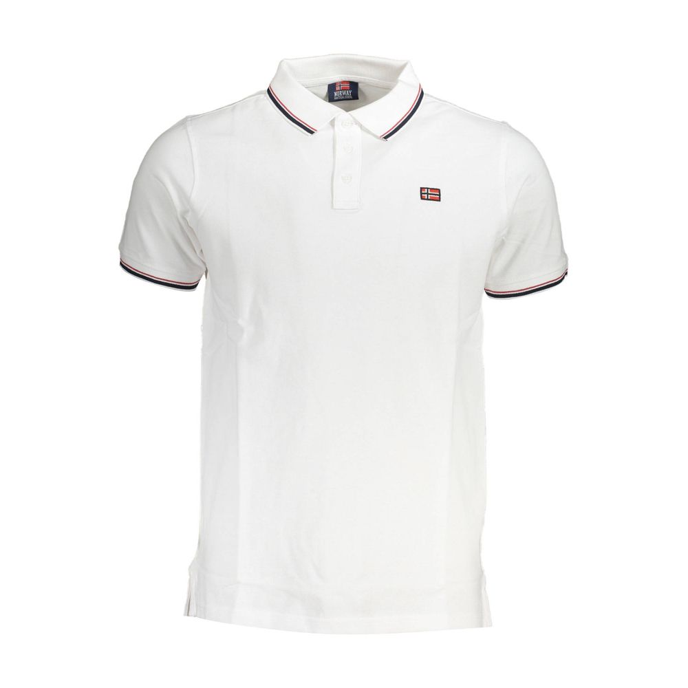 Norway 1963 Bianco Cotton Men Polo - Luxe Nova