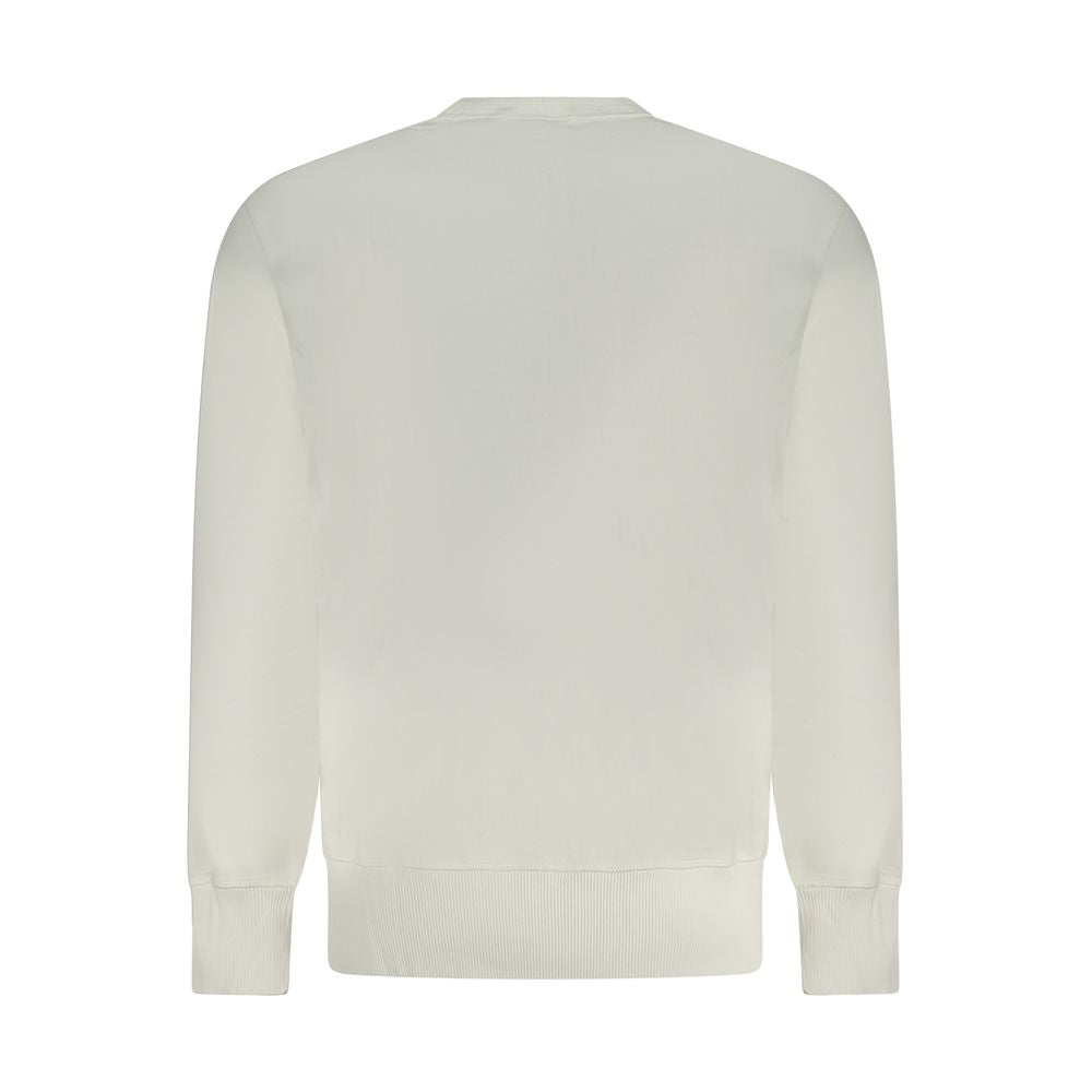 Calvin Klein White Cotton Men Sweatshirt - Luxe Nova
