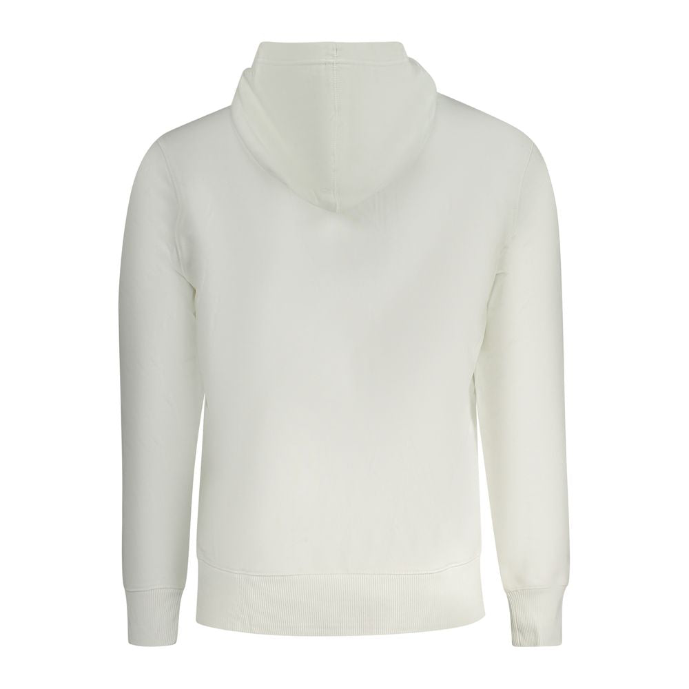 Calvin Klein White Cotton Men's Hooded Sweatshirt - Luxe Nova