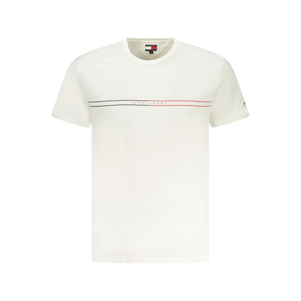 Tommy Hilfiger Bianco Cotton Mens T-Shirt - Luxe Nova