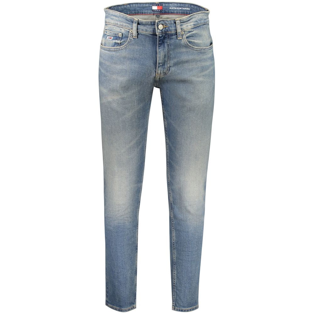 Tommy Hilfiger Blu Cotton Men's Slim Tapered Jean - Luxe Nova