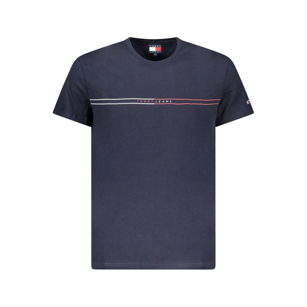 Tommy Hilfiger Blue Cotton Men T-Shirt - Luxe Nova