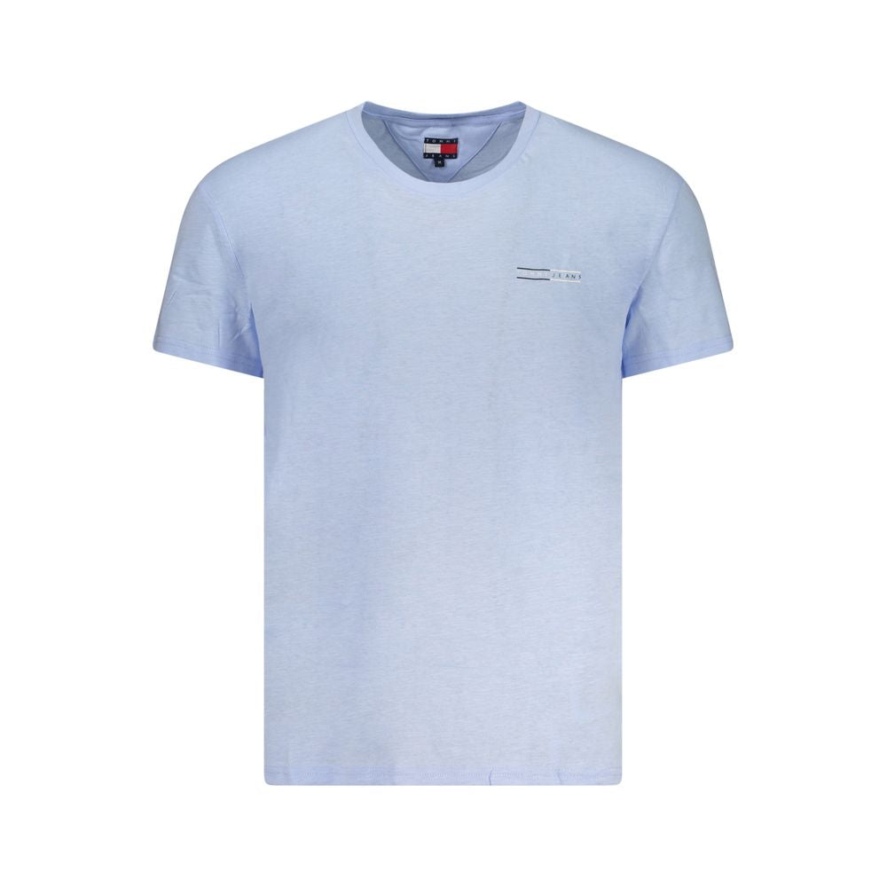 Tommy Hilfiger Azzurro Cotton Men's T-Shirt - Luxe Nova