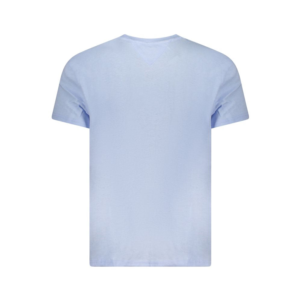 Tommy Hilfiger Azzurro Cotton Men's T-Shirt - Luxe Nova