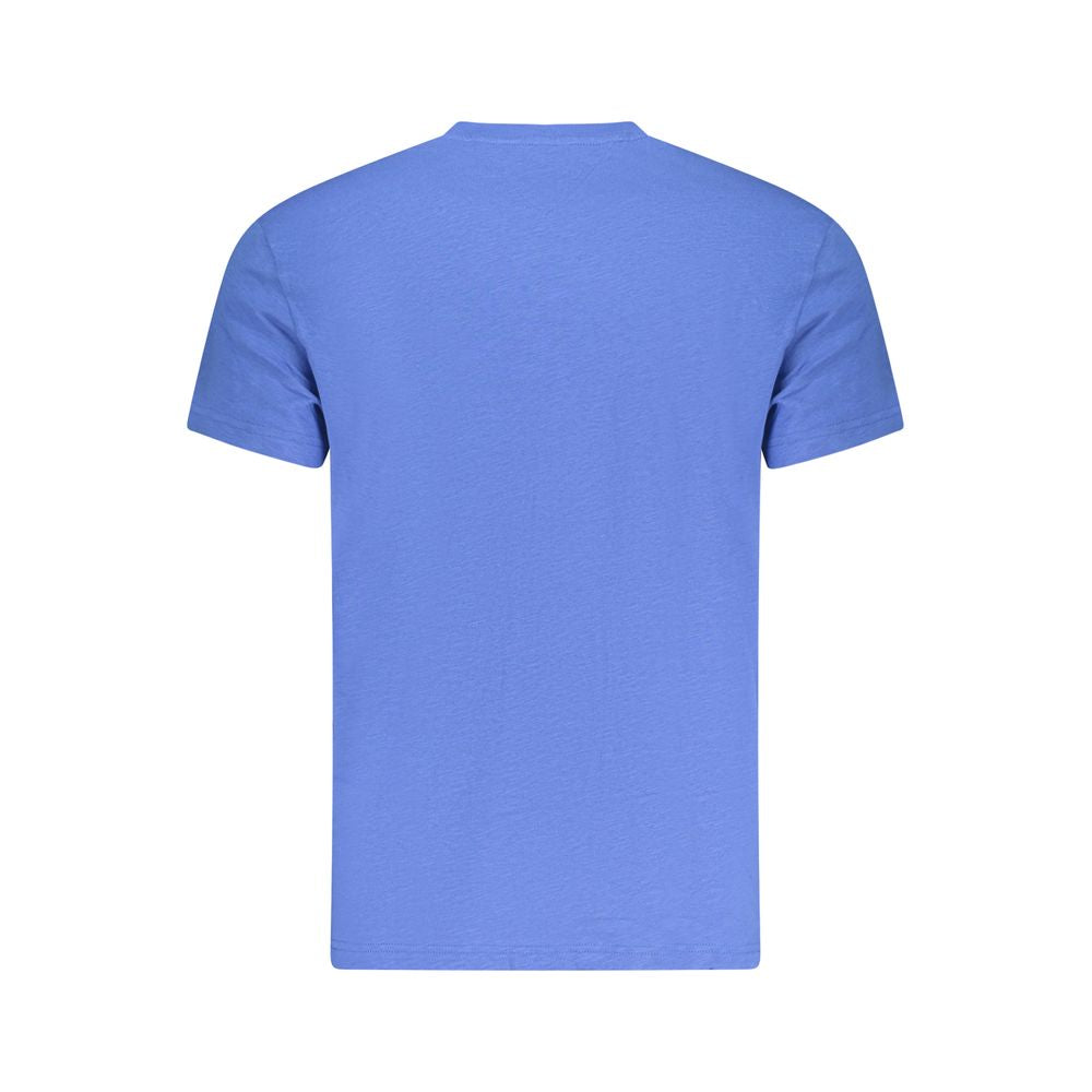 Tommy Hilfiger Blue Cotton Men T-Shirt - Luxe Nova