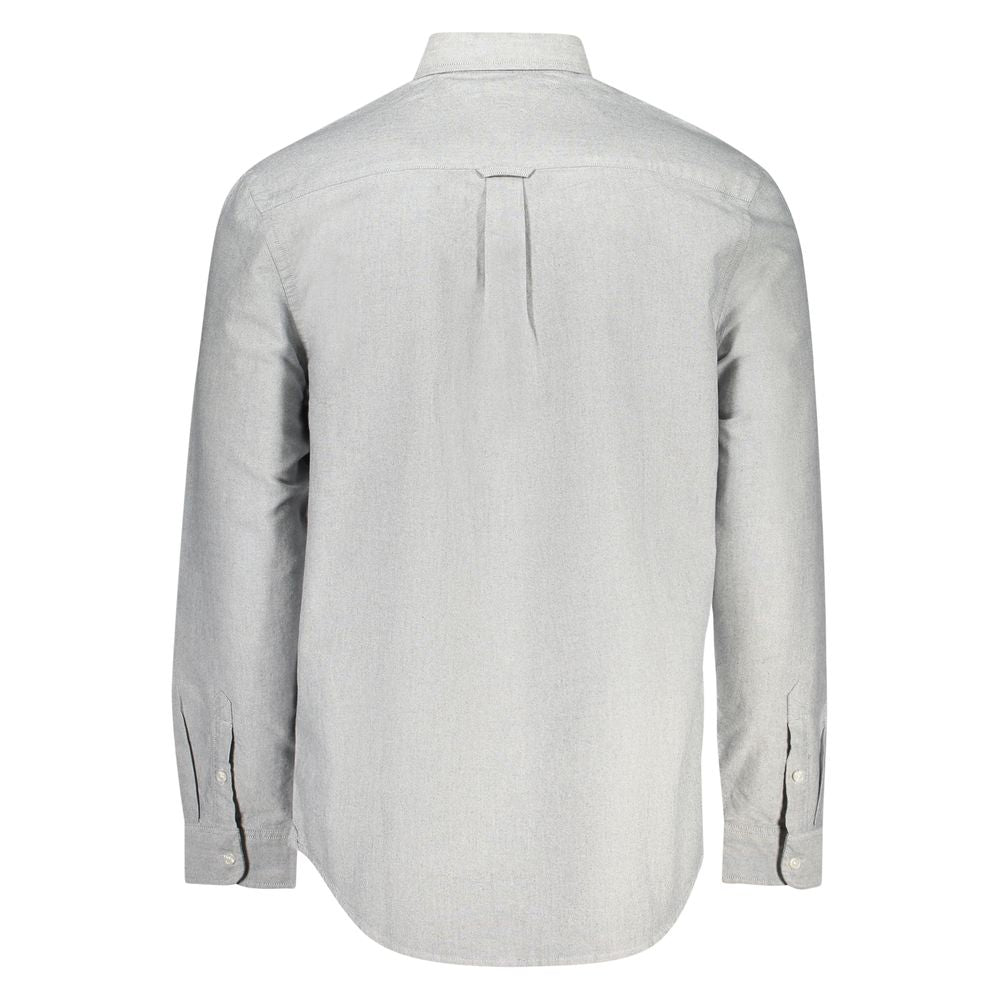 Tommy Hilfiger Grigio Cotton Men Shirt - Luxe Nova