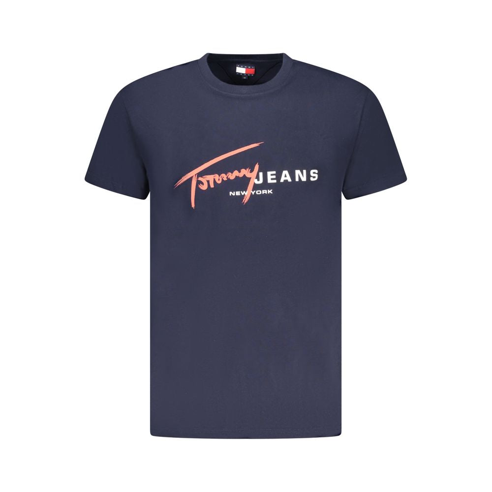 Tommy Hilfiger Blue Cotton Men's T-Shirt - Luxe Nova