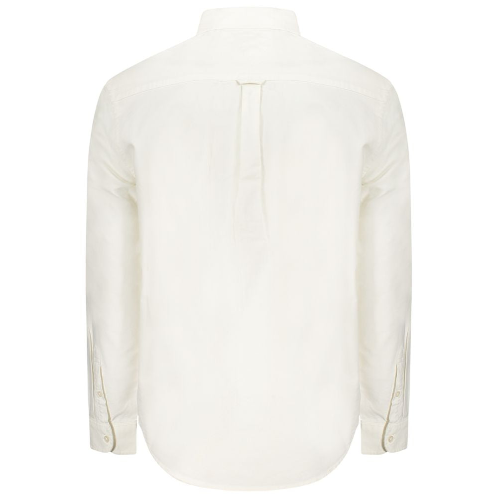 Tommy Hilfiger White Cotton Men Shirt - Luxe Nova