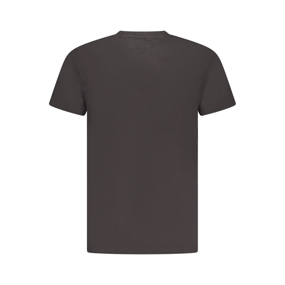 Tommy Hilfiger Black Cotton Men's T-Shirt - Luxe Nova
