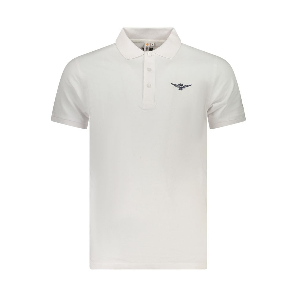 Accademia Militare White Cotton Men's Polo Shirt - Luxe Nova