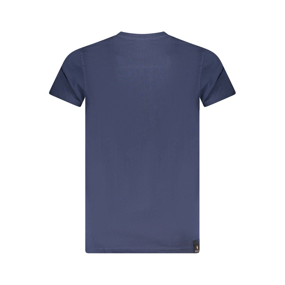 Accademia Militare Blu Cotton Men T-Shirt - Luxe Nova