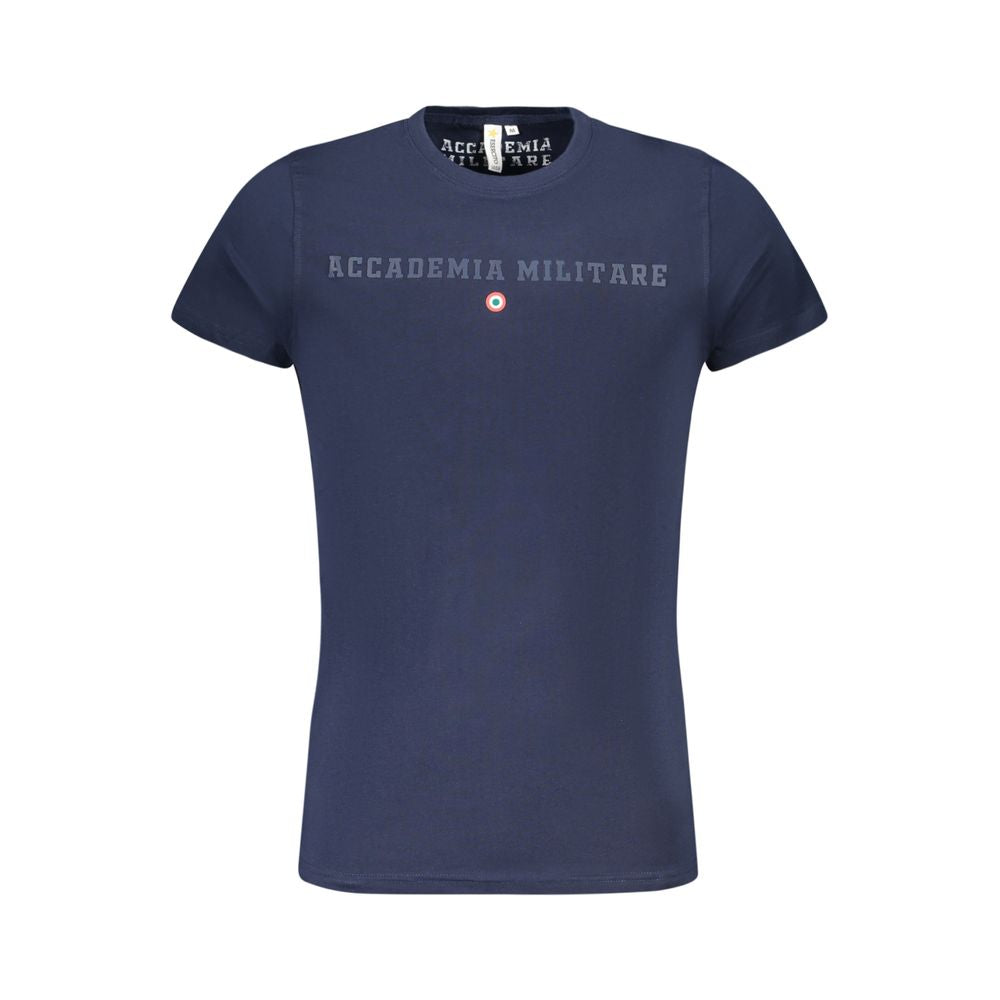 Accademia Militare Blu Cotton Men T-Shirt - Luxe Nova